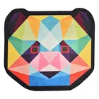 DINKLEY Tapis pour chambre d'enfant en forme de panda coloré 200 cm