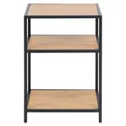 SEAFORD Bibliothèque 63 cm chêne