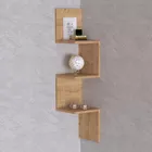 Étagère d'angle Zikke chêne