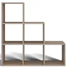 Regał schodkowy Stepi z sześcioma półkami 115 cm dąb sonoma