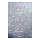 DINKLEY Tapis pour chambre d'enfant Classes gris 140x190 cm