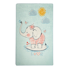 DINKLEY Tapis pour chambre d'enfant Mignon bleu 140x190 cm