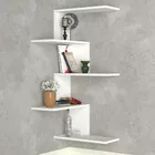 POMIFERA Étagère d'angle 51,5 cm blanc