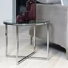 UDBINA Table basse en verre diamètre 55 cm