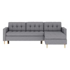 KOPENHAGA Canapé d’angle convertible Sawana 21 pieds bois