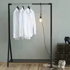 ELDIE Portemanteau avec étagère à chaussures noir