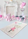 DINKLEY Tapis pour chambre d'enfant Girl 140x190 cm