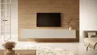 Meuble TV Bisira 200 cm Taupe (Gris-Beige)
