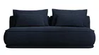 Kanapa rozkładana trzyosobowa Leanno z pojemnikiem granatowa szenil hydrofobowy