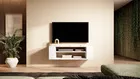 WALL Meuble TV 100 cm blanc