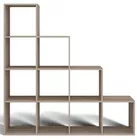 Regał schodkowy Stepi z dziesięcioma półkami 153 cm dąb sonoma